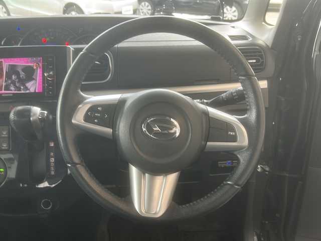 ダイハツ タント カスタム RS トップED SA Ⅲ 山形県 2017(平29)年 10.5万km ブラックマイカメタリック 社外メモリナビ/DVD　CD　Bluetooth　ラジオ　USB　フルセグTV　SD/両側パワースライドドア/ETC/オートライト/ハイビームアシスト/純正LEDヘッドライト/純正LEDフォグランプ/衝突被害軽減システム/ドライブレコーダー/純正アルミホイール　サマータイヤ　