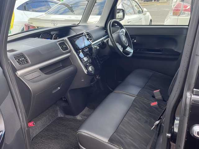 ダイハツ タント カスタム RS トップED SA Ⅲ 山形県 2017(平29)年 10.5万km ブラックマイカメタリック 社外メモリナビ/DVD　CD　Bluetooth　ラジオ　USB　フルセグTV　SD/両側パワースライドドア/ETC/オートライト/ハイビームアシスト/純正LEDヘッドライト/純正LEDフォグランプ/衝突被害軽減システム/ドライブレコーダー/純正アルミホイール　サマータイヤ　