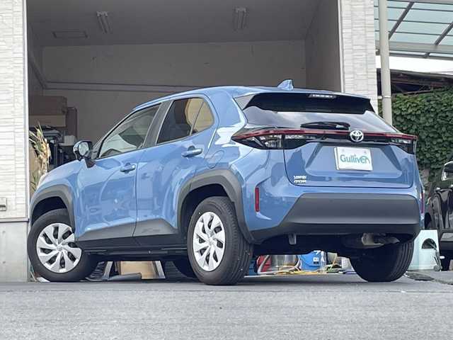 トヨタ ヤリスクロス X 大分県 2022(令4)年 3.1万km グレイッシュブルー ワンオーナー /純正ディスプレイオーディオ/Bluetooth/純正フロアマット/社外ETC/オートライト/オートマチックハイビーム/レーンキープアシスト/クルーズコントロール/MTモード付きAT/スマートキー/クルーズコントロール