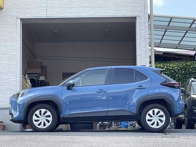 トヨタ ヤリスクロス X 大分県 2022(令4)年 3.1万km グレイッシュブルー ワンオーナー /純正ディスプレイオーディオ/Bluetooth/純正フロアマット/社外ETC/オートライト/オートマチックハイビーム/レーンキープアシスト/クルーズコントロール/MTモード付きAT/スマートキー/クルーズコントロール