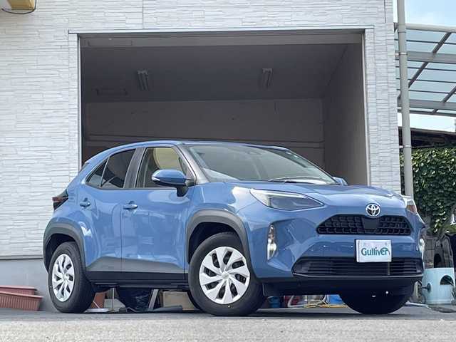トヨタ ヤリスクロス X 大分県 2022(令4)年 3.1万km グレイッシュブルー ワンオーナー /純正ディスプレイオーディオ/Bluetooth/純正フロアマット/社外ETC/オートライト/オートマチックハイビーム/レーンキープアシスト/クルーズコントロール/MTモード付きAT/スマートキー/クルーズコントロール