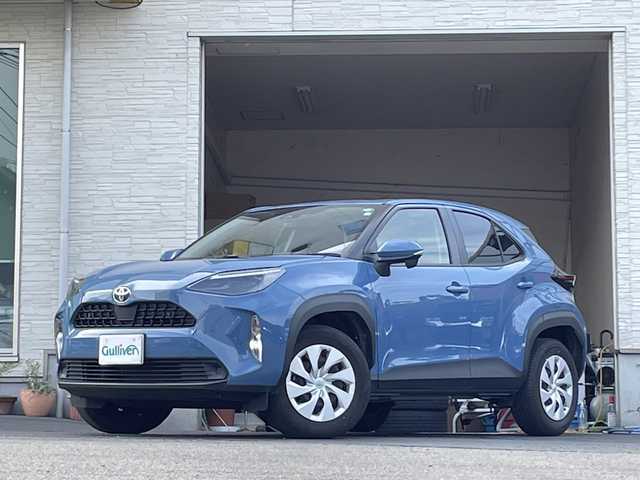 トヨタ ヤリスクロス X 大分県 2022(令4)年 3.1万km グレイッシュブルー ワンオーナー /純正ディスプレイオーディオ/Bluetooth/純正フロアマット/社外ETC/オートライト/オートマチックハイビーム/レーンキープアシスト/クルーズコントロール/MTモード付きAT/スマートキー/クルーズコントロール