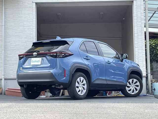 トヨタ ヤリスクロス X 大分県 2022(令4)年 3.1万km グレイッシュブルー ワンオーナー /純正ディスプレイオーディオ/Bluetooth/純正フロアマット/社外ETC/オートライト/オートマチックハイビーム/レーンキープアシスト/クルーズコントロール/MTモード付きAT/スマートキー/クルーズコントロール