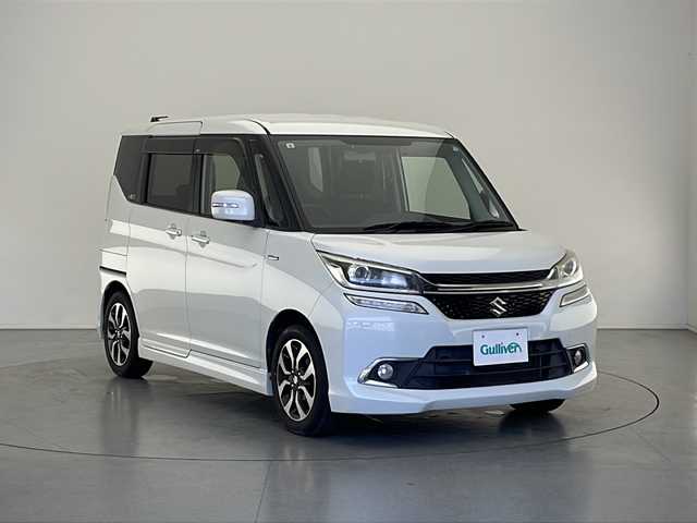 スズキ ソリオ バンディット HV MV Dカメラ ブレーキS 長野県 2017(平29)年 5万km ピュアホワイトP 4WD/ワンオーナー/純正メモリナビ&フルセグTV&CD&BT/クルーズコントロール/車線逸脱警報/衝突軽減ブレーキ/アイドリングストップ/前席シートヒーター/ウォークスルー/2列目サンシェード/ステアリングスイッチ/全方位カメラ/LEDヘッドライト/オートライト/フロントフォグランプ/電動格納ミラー/ウィンカーミラー/ドアミラーヒーター/純正15インチAW付サマータイヤ装着/社外15インチAW付スタッドレスタイヤ積込/純正フロアマット/純正ドアバイザー/プッシュスタート/スマートキー/スペアキー1本/取扱説明書/保証書