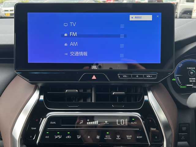 トヨタ ハリアー ハイブリッド Z レザーパッケージ 山口県 2025(令7)年 0.2万km プレシャスブラックパール 登録時走行距離/　【1705km】/ワンオーナー/保証書/取扱説明書/純正ナビ/AM/FM/TV/Bluetooth/JBLサウンド/デジタルインナーミラー/ドライブレコーダー/バックカメラ/アラウンドビューモニター/パワーバックドア/レーダークルーズコントロール/電動パーキングブレーキ/オートブレーキホールド/D+N席パワーシート/D+N席シートヒーター/ベンチレーター/D席シートメモリ/LEDヘッドライト/フォグライト/オートライト/オートマチックハイビーム/ETC2.0/ステアリングヒーター