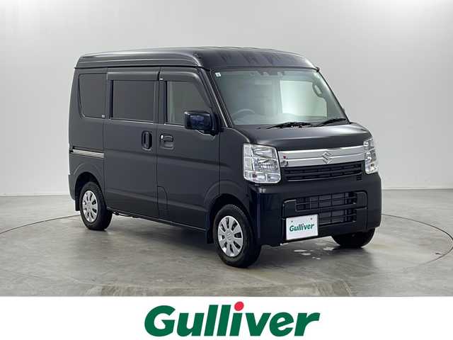 スズキ エブリイ JOIN 栃木県 2022(令4)年 1.2万km ブルーイッシュブラックパール3 スズキセーフティサポート/　デュアルカメラブレーキサポート/　誤発進抑制/　車線逸脱警報/　ハイビームアシスト/　後退時ブレーキサポート/純正ナビ　/　Bluetooth/フルセグTV/SD/CD/DVD/AM/FM/ETC2.0/MTモード付AT/LEDヘッドライト/ドアバイザー/横滑り防止装置/マニュアルエアコン/Wエアバック/純正フロアマット/リモコンキー×1本/メカニカルキー×1本/保証書、取扱説明書