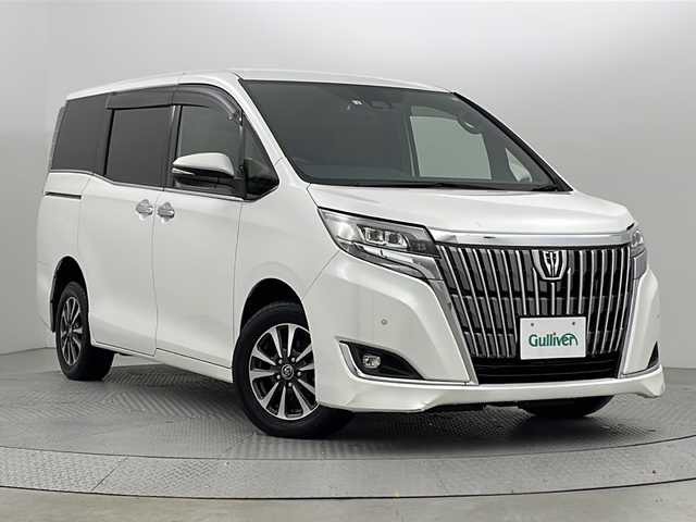 トヨタ エスクァイア Gi プレミアムパッケージ 新潟県 2018(平30)年 7.5万km ホワイトパールクリスタルシャイン ４WD/トヨタセーフティセンスC/純正SDナビ/　　ワンセグ/CD/AM/FM/BT/バックモニター/両側パワースライドドア/クルーズコントロール/LEDオートライト/オートマチックハイビーム/ハーフレザーシート/前席シートヒーター/純正アルミホイール付き/ステアリングスイッチ/アイドリングストップ/ハンドルヒーター/パーソナルテーブル/USBポート/スマートキー/ETC