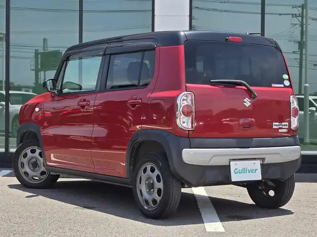 スズキ ハスラー G 福岡県 2014(平26)年 12.4万km フェニックスレッドパール/ブルーイッシュブラックパール 社外メモリナビ（AVIC-ZH0009）/フルセグTV/衝突被害軽減ブレーキ/横滑り防止装置/アイドリングストップ/プッシュスタート/スマートキー×２/シートヒーター/フロアマット/純正ドアバイザー