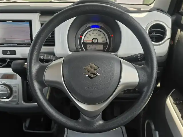 スズキ ハスラー G 福岡県 2014(平26)年 12.4万km フェニックスレッドパール/ブルーイッシュブラックパール 社外メモリナビ（AVIC-ZH0009）/フルセグTV/衝突被害軽減ブレーキ/横滑り防止装置/アイドリングストップ/プッシュスタート/スマートキー×２/シートヒーター/フロアマット/純正ドアバイザー
