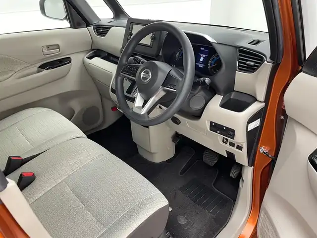 日産 ルークス X 兵庫県 2021(令3)年 1.9万km オレンジ 純正メモリーナビ/(MJ120D-W)/フルセグ CD BT/アラウンドビューモニター/エマージェンシーブレーキ/コーナーセンサー/ドライブレコーダー/片側パワースライドドア/アイドリングストップ/純正フロアマット/オートライト/スマートキー/スペアキー/アイドリングストップ/取扱い説明書/新車時保証書