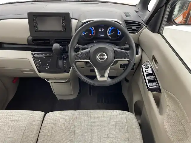 日産 ルークス X 兵庫県 2021(令3)年 1.9万km オレンジ 純正メモリーナビ/(MJ120D-W)/フルセグ CD BT/アラウンドビューモニター/エマージェンシーブレーキ/コーナーセンサー/ドライブレコーダー/片側パワースライドドア/アイドリングストップ/純正フロアマット/オートライト/スマートキー/スペアキー/アイドリングストップ/取扱い説明書/新車時保証書
