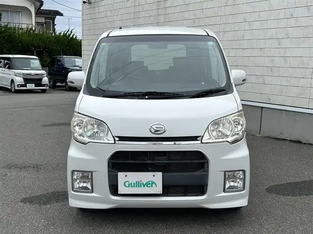 ダイハツ タント エグゼ カスタムG 山形県 2010(平22)年 5万km パールホワイトⅢ 禁煙車/社外SDナビ/・CD/DVD/HIDライト/フォグランプ/リモコンキー/社外アルミホイール/純正フロアマット/ETC/ダブルエアバック/電動格納ミラー/ドアバイザー/取扱説明書