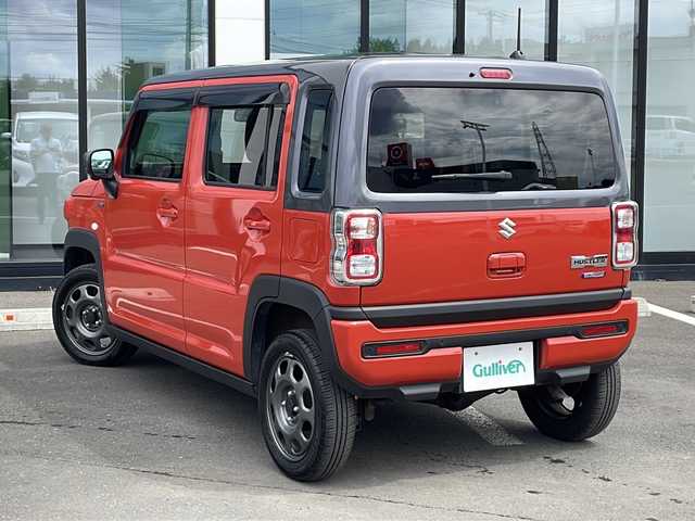 スズキ ハスラー HYBRID G ターボ 道東・釧路十勝 2021(令3)年 3.6万km バーミリオンオレンジ/ガンメタリック2トーン ・４WD/・ターボ/・純正メモリナビ/（CD・DVD・BT・USB・AM・FM）/・全方位カメラ/・アダクティブクルーズコントロール/・社外前後ドライブレコーダー/・純正エンジンスターター/・前席シートヒーター/・ドアバイザー/・ステアリングスイッチ/・横滑り防止装置/・白線逸脱防止機能/・オートライト/・アイドリングストップ/・電動格納ミラー/・ヒルディセントコントロール/・スノーモード/・グリップコントロール/・パドルシフト/・後方コーナーセンサー/・社外AW付冬タイヤ積込/（165/60/15　2021年製造冬タイヤ 3mm）/・保証書/・取扱説明書