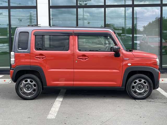 スズキ ハスラー HYBRID G ターボ 道東・釧路十勝 2021(令3)年 3.6万km バーミリオンオレンジ/ガンメタリック2トーン ・４WD/・ターボ/・純正メモリナビ/（CD・DVD・BT・USB・AM・FM）/・全方位カメラ/・アダクティブクルーズコントロール/・社外前後ドライブレコーダー/・純正エンジンスターター/・前席シートヒーター/・ドアバイザー/・ステアリングスイッチ/・横滑り防止装置/・白線逸脱防止機能/・オートライト/・アイドリングストップ/・電動格納ミラー/・ヒルディセントコントロール/・スノーモード/・グリップコントロール/・パドルシフト/・後方コーナーセンサー/・社外AW付冬タイヤ積込/（165/60/15　2021年製造冬タイヤ 3mm）/・保証書/・取扱説明書