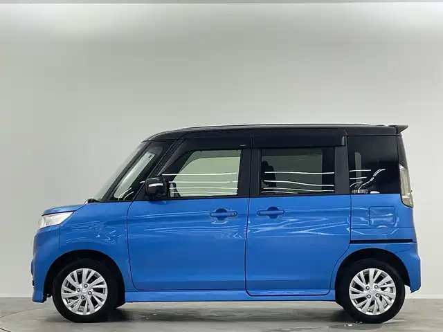 スズキ スペーシア カスタム Z 埼玉県 2017(平29)年 8.8万km ブリスクブルーメタリック/ブラック2トーンルーフ 禁煙車　純正ナビ　Ｂｌｕｅｔｏｏｔｈ　バックカメラ　シートヒーター　ドライブレコーダー　オートライト　ＨＩＤヘッドライト　スマートキー　スペアキー　プッシュスタート　片側パワースライドドア　ＥＴＣ