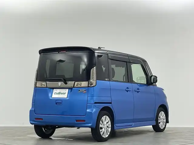 スズキ スペーシア カスタム Z 埼玉県 2017(平29)年 8.8万km ブリスクブルーメタリック/ブラック2トーンルーフ 禁煙車　純正ナビ　Ｂｌｕｅｔｏｏｔｈ　バックカメラ　シートヒーター　ドライブレコーダー　オートライト　ＨＩＤヘッドライト　スマートキー　スペアキー　プッシュスタート　片側パワースライドドア　ＥＴＣ