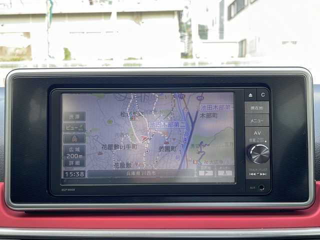 ダイハツ キャスト スポーツ SAⅡ 兵庫県 2016(平28)年 2.2万km ディープブルークリスタルマイカ 登録時走行距離21187km/ワンオーナー/ターボ車/スマートアシスト2(衝突回避支援システム)/純正メモリーナビ/CD/DVD/Bluetooth/フルセグTV/バックカメラ/LEDヘッドランプ/オートライト/純正momoハンドル/レッドステッチ入ブラック合皮シート（ハーフレザー）/運転席シートリフター/運転席、助手席シートヒーター/キーフリーシステム/プッシュスタートボタン/ETC/パドルシフト/純正フロアマット/保証書/取説/スペアキー