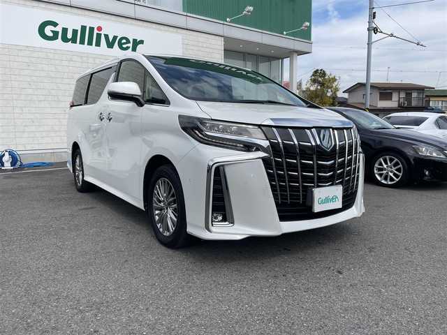 トヨタ アルファードハイブリット SR Cパッケージ 神奈川県 2021(令3)年 3.1万km ホワイトパールクリスタルシャイン ワンオーナー/10.5型ディスプレイ/・JBLサウンドシステム/・Bluetoothオーディオ/・フルセグTV/・HDMI・USB端子/・パノラミックビューモニター/純正DVDデッキ/リアエンターテインメントシステム/・13.3型フリップダウンモニター/サンルーフ/黒革シート/・前席パワーシート/・前席エアー＆シートヒーター/両側電動スライドドア/電動リアゲート/トヨタセーフティセンス/・プリクラッシュセーフティ/・レーントレーシングアシスト/・オートマチックハイビーム/・レーダークルーズコントロール/・ブラインドスポットモニター/・リアクロストラフィック/・パーキングサポートブレーキ/２．０ビルトインETC/新車時手帳、取説