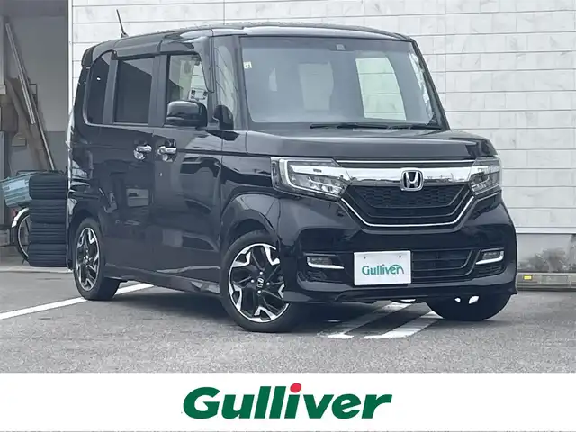 ホンダ Ｎ ＢＯＸ 2トン カスタム G L ターボ ホンダセンシング 宮崎県 2020(令2)年 5.2万km クリスタルブラックパール ワンオーナー車/ターボ車/純正ナビ/　(AM/FM/DVD/CD/SD/BT/TV)/両側パワースライドドア/電動格納ミラー/ステアリングスイッチ/クルーズコントロール　追従有/ドアバイザー/USBポート×3/オートライト/フォグランプ/純正ドライブレコーダー　前後/ETC/スペアキー×1本