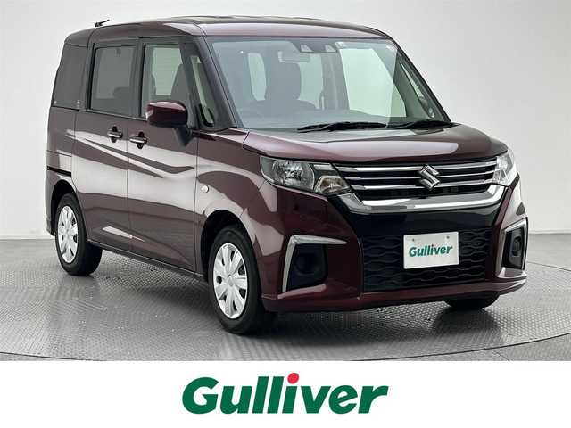 スズキ ソリオ G 兵庫県 2022(令4)年 7.4万km メロウディープレッドパール デュアルカメラブレーキサポート/コーナーセンサー/LDA/オートライト/オートハイビーム/純正フロアマット/電動格納ミラー/スマートキー/スペアキー