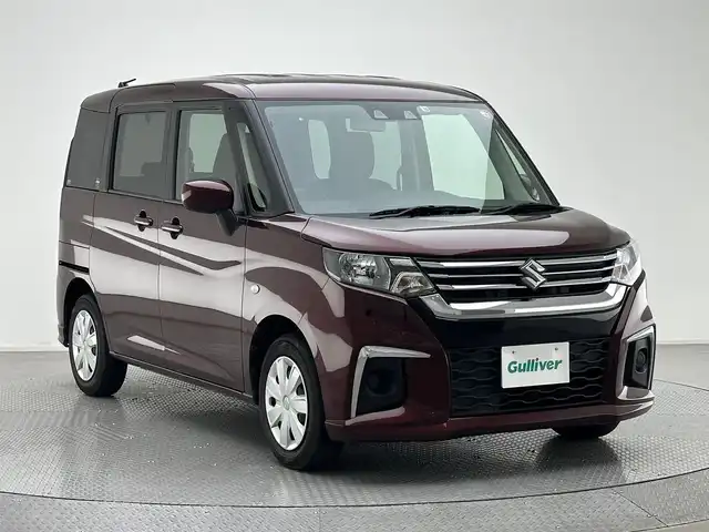 スズキ ソリオ G 兵庫県 2022(令4)年 7.4万km メロウディープレッドパール デュアルカメラブレーキサポート/コーナーセンサー/LDA/オートライト/オートハイビーム/純正フロアマット/電動格納ミラー/スマートキー/スペアキー