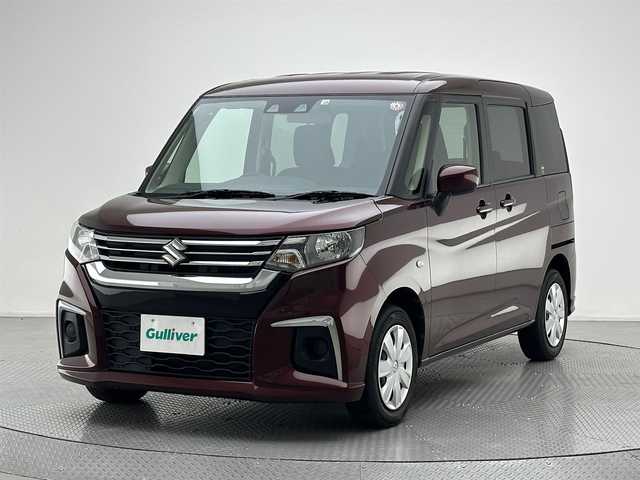 スズキ ソリオ G 兵庫県 2022(令4)年 7.4万km メロウディープレッドパール デュアルカメラブレーキサポート/コーナーセンサー/LDA/オートライト/オートハイビーム/純正フロアマット/電動格納ミラー/スマートキー/スペアキー