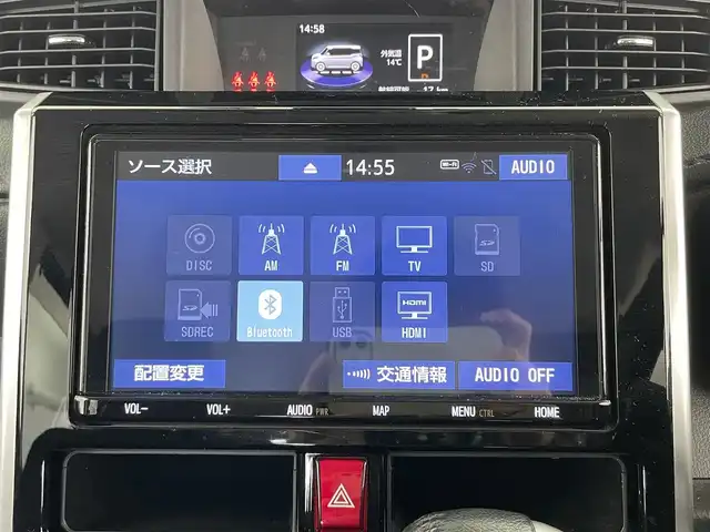 トヨタ ルーミー カスタムG－T 大分県 2018(平30)年 6.5万km ウォームグレーM/バーニッシュライトベージュM 純正ナビ（フルセグＴＶ／ＣＤ／ＤＶＤ／Ｂｌｕｅｔｏｏｔｈ）　/スマートアシスト　/両側パワースライド　/クルーズコントロール　/バックカメラ　/ステアリングスイッチ　/前ドラレコ　/アイドリングストップ　/ＥＴＣ/ワンオーナー