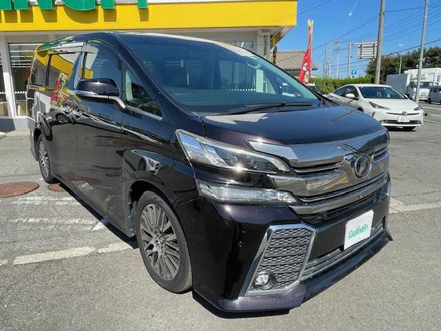 トヨタ ヴェルファイア Z Gエディション 神奈川県 2018(平30)年 9万km バーニングブラッククリスタルシャインガラスフレーク サンルーフ/キャプテンシート/衝突軽減システム/レーダークルーズコントロール/レーンキープアシスト/コーナーセンサー/カーテンエアバッグ/サイドエアバッグ/横滑り防止装置/ＬＥＤヘッドライト/フォグランプ/JBLサウンドスピーカー/オットマン/純正メーカーナビ/BT/AM/FM/CD/DVD/ブルーレイ/フルセグTV/AUX/ウォークスルー/ドライブレコーダー前後
