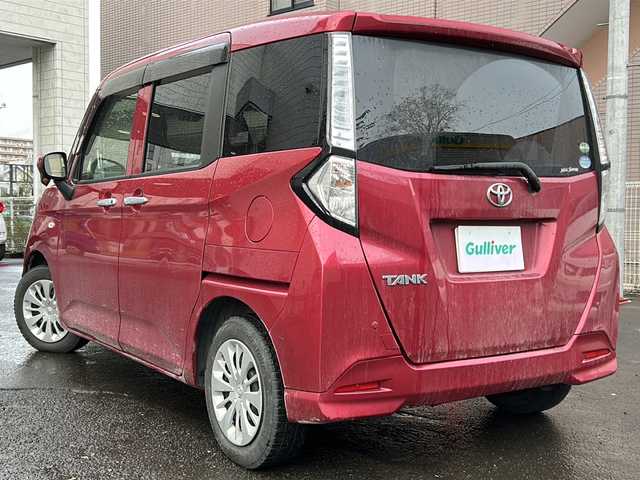 トヨタ タンク X S 道央・札幌 2018(平30)年 7.1万km マゼンタベリーマイカM 4WD/ワンオーナー/片側パワースライドドア/社外SDナビ(フルセグ、AM、FM、CD、DVD)/衝突被害軽減システム/寒冷地仕様/アイドリングストップ/夏タイヤ積込(社外AW)/プッシュスタート/オートライト/電動格納ミラー/純正エンジンスターター/スマートキー/新車時保証書/取扱説明書/スペアキー×1