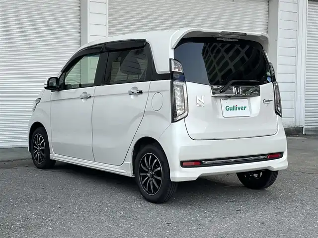 ホンダ Ｎ ＷＧＮ カスタム G ターボパッケージ 埼玉県 2018(平30)年 4.4万km プレミアムホワイトパールⅡ 純正ナビ/　Bluetooth/フルセグ/　CD/DVD/AM/FM/クルーズコントロール/ビルトインETC/ハーフレザーシート/MTモード付AT/パドルシフト/ターボ/プッシュスタート/スマートキー/オートライト/純正14インチアルミホイール/純正フロアマット/本革巻きステアリング/ドアバイザー/保証書/記録簿/盗難防止装置