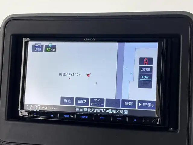 スズキ スペーシア HYBRID G 福岡県 2019(令1)年 6.6万km チアフルピンクM 社外７型ナビ（ＣＤ，ＤＶＤ，ＴＶ）　/ＥＴＣ　/コーナーセンサー　/衝突軽減ブレーキ　/レーンキープ　/横滑り防止装置　/アイドリングストップ　/電動格納式ドアミラー　/プッシュスタート　/オートライト　/ドアバイザー