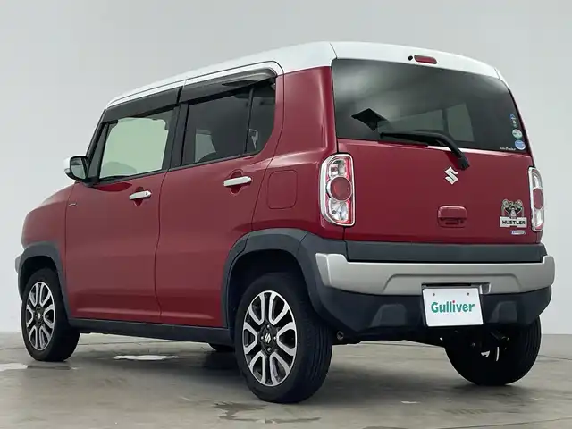 スズキ ハスラー Jスタイル Ⅱ 鹿児島県 2017(平29)年 2.2万km フェニックスレッドパール/ホワイト2トーンルーフ 社外8インチナビ/（AM/FM/CD/DVD/Bluetooth）/フルセグテレビ/バックカメラ/デュアルカメラブレーキサポート/レーンキープアシスト/ステアリングリモコン/シートヒーター/オートライト/ハーフレザーシート/ETC/スマートキー/オートエアコン/アイドリングストップ