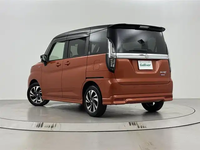 スズキ ソリオ バンディット HV MV 埼玉県 2022(令4)年 3.7万km フレイムオレンジパールメタリック/ブラック2トーンルーフ ワンオーナー　/純正９インチメーカーナビ　/全方位モニター　/レーダークルーズコントロール　/ヘッドアップディスプレイ　/純正ドラレコ　/セーフティーサポート　/パワースライドドア　/ビルトインＥＴＣ２．０　/フォグライト/シートヒーター/スペアキー/純正ドアバイザー/純正フロアマット