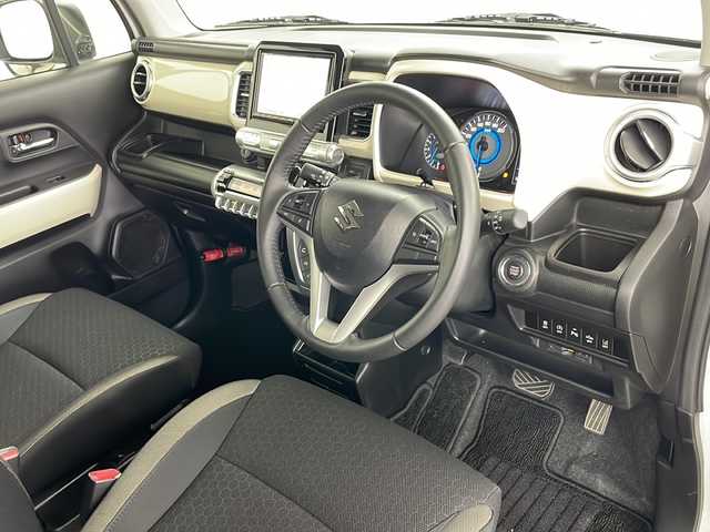 スズキ クロスビー HYBRID MZ 道央・札幌 2020(令2)年 3.3万km パール ・４ＷＤ/・社外ＳＤナビ・ＴＶ・ＣＤ・ＤＶＤ・ＢＴ/・スズキセーフティサポート/・衝突軽減ブレーキ/・レーンキープアシスト/・リアソナー/・クルーズコントロール/・シートヒーターＤ／Ｎ席/・パドルシフト/・ダウンヒルアシストコントロール/・ステアリングスイッチ付革巻きハンドル/・ＬＥＤヘッドライトフォグ/・パドルシフト/・オートライト/・オートマチックヘッドライト/・プッシュスタート/・ビルトインＥＴＣ/・横滑り防止機能/・スマートキーシステム