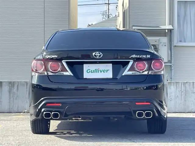 トヨタ クラウン ハイブリッド アスリートS Four 青森県 2016(平28)年 8.5万km ブラック ４WD/純正SDナビ/AM/FM/BT/SD/CD/DVD/AUX/フルセグ/横滑り防止装置/クルーズコントロール/クリアランスソナー/バックカメラ/ビルトインETC/ECOMODE/SNOWMODE/SPORTMODE/前席パワーシート/革巻きステアリング/ステアリングリモコン/MTモード付AT/プッシュスタート/スマートキー/LEDヘッドライト/オートライト/フォグランプ/電動格納ミラー/ウィンカーミラー/純正フロアマット/ドアバイザー/取説