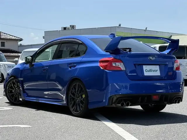 スバル ＷＲＸ ＳＴＩ STI タイプS 島根県 2018(平30)年 3.6万km WRブルーパール 純正８型ナビ　バックカメラ　ＴＥＩＮ車高調　純正レカロ製ハーフレザーシート　パワーシート　シートヒーター　純正１９インチアルミホイール　革巻きステアアリング　ＢＳＭ　ＬＥＤライト　オートライト　禁煙車