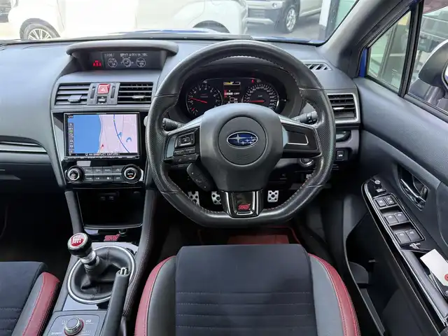 スバル ＷＲＸ ＳＴＩ STI タイプS 島根県 2018(平30)年 3.6万km WRブルーパール 純正８型ナビ　バックカメラ　ＴＥＩＮ車高調　純正レカロ製ハーフレザーシート　パワーシート　シートヒーター　純正１９インチアルミホイール　革巻きステアアリング　ＢＳＭ　ＬＥＤライト　オートライト　禁煙車