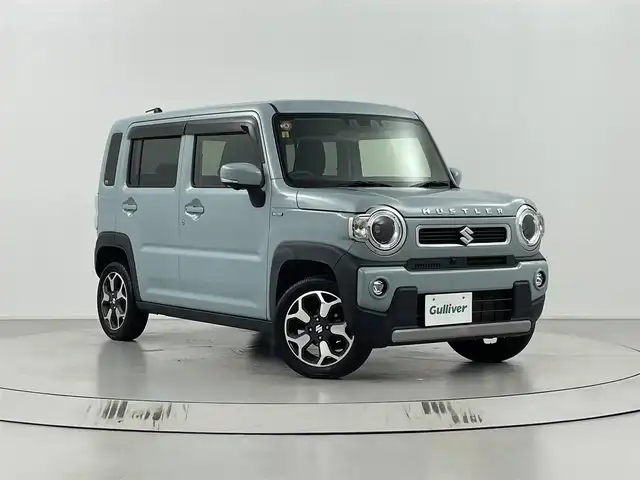スズキ ハスラー HYBRID X 埼玉県 2020(令2)年 6.2万km オフブルーM 純正９インチナビ/　(フルセグ/Bluetooth/AM/FM)/全方位モニター/ビルトインETC/純正アルミホイール１５インチ/純正フロアマット/シートヒーターD+N席/プッシュスタート/スマートキー/アイドリングストップ