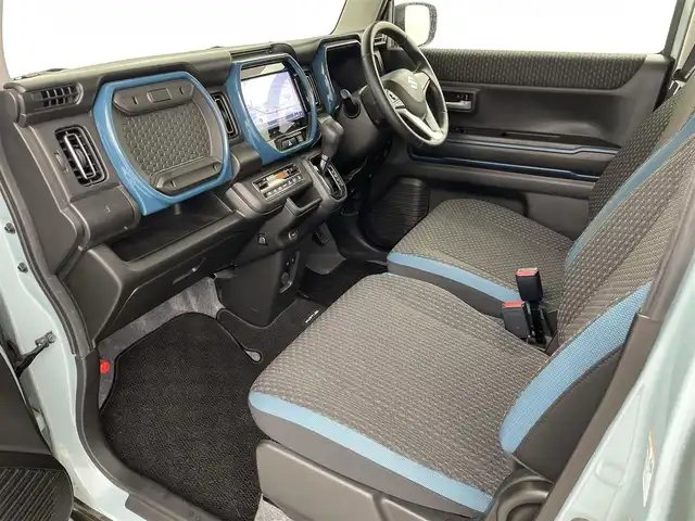 スズキ ハスラー HYBRID X 埼玉県 2020(令2)年 6.2万km オフブルーM 純正９インチナビ/　(フルセグ/Bluetooth/AM/FM)/全方位モニター/ビルトインETC/純正アルミホイール１５インチ/純正フロアマット/シートヒーターD+N席/プッシュスタート/スマートキー/アイドリングストップ