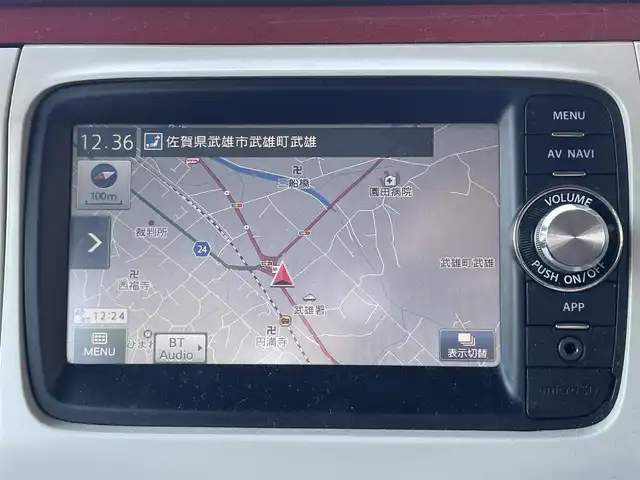 スズキ ラパン ショコラ X 佐賀県 2013(平25)年 14.4万km アーバンブラウンパールメタリック ナビ　バックカメラ　ＴＶ　合皮シート　ドライブレコーダー　プッシュスタート　取説　保証書