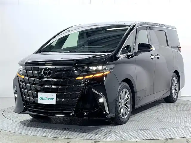 トヨタ アルファード Z 大阪府 2024(令6)年 0.3万km ブラック ユニバーサルステップ トヨタチームメイト アドバンストパーク ヘッドアップD フリップダウンモニター 14incナビTV 360カメラ Dインナーミラー 黒革シート パワーシート/ヒーター/AC 電動リアゲート レーダーC