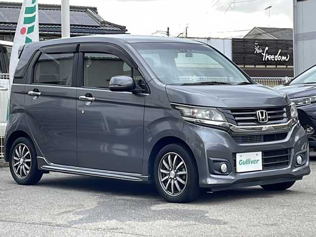 ホンダ Ｎ ＷＧＮ カスタム G ターボパッケージ 愛媛県 2014(平26)年 3.3万km ポリッシュドメタルメタリック Gathersナビ(CD/DVD/AM・FM/BT/ワンセグTVキャンセラー付き)/バックカメラ/ETC/前方ドラレコ/パドルシフト/クルーズコントロール/サイドカーテンエアバッグ/レーダー探知機(ASSURA/AR-41GA)/純正14インチアルミホイール/純正フロアマット
