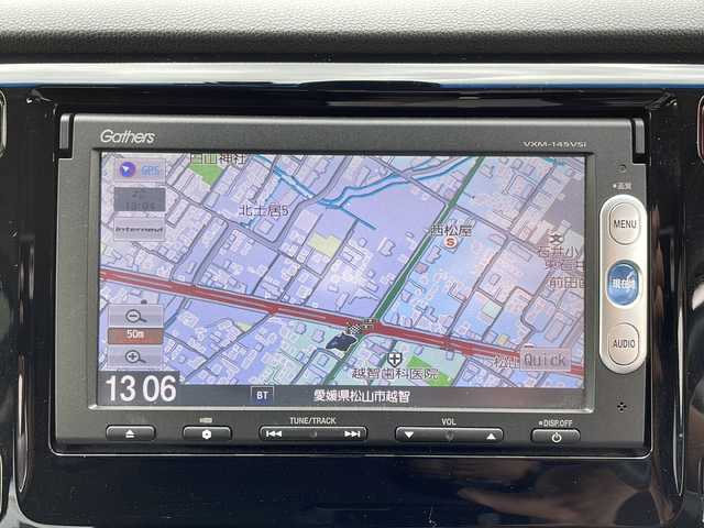 ホンダ Ｎ ＷＧＮ カスタム G ターボパッケージ 愛媛県 2014(平26)年 3.3万km ポリッシュドメタルメタリック Gathersナビ(CD/DVD/AM・FM/BT/ワンセグTVキャンセラー付き)/バックカメラ/ETC/前方ドラレコ/パドルシフト/クルーズコントロール/サイドカーテンエアバッグ/レーダー探知機(ASSURA/AR-41GA)/純正14インチアルミホイール/純正フロアマット