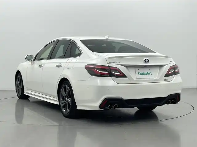 トヨタ クラウン ハイブリッド RS リミテッド 熊本県 2020(令2)年 4.8万km ホワイトパールクリスタルシャイン 禁煙車/純正ナビ（ＣＤ・ＤＶＤ・フルセグ・ＢＴ・ＳＤ・ＵＳＢ）/全周囲カメラ　/ビルトインＥＴＣ　/前席シートヒーター　/ステアリングヒーター/ヘッドアップディスプレイ/前席パワーシート/前後クリアランスソナー　/トヨタセーフティーセンス/レーダークルーズコントロール/ブラインドスポットモニター　/衝突軽減ブレーキ/レーンキープアシスト/横滑り防止/ナノイーX/100V充電/パーキングアシスト/ハーフレザーシート/純正フロアマット/純正１８インチAW/オートライト/オートマチックハイビーム/LEDヘッドライト/スマートキー/プッシュスタート