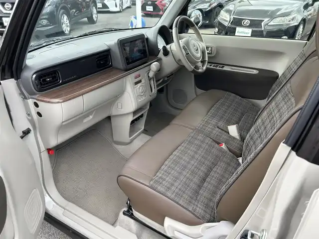 スズキ ラパン ＬＣ X 愛媛県 2022(令4)年 2.4万km フォーンベージュメタリック/アーバンブラウン 2トーン 純正ディスプレイオーディオ/BT/AM・FM/Apple CarPlay・Android Auto/ETC/ステアリングスイッチ/USBポート/D席+N席シートヒーター/アイドリングストップ/レーンキープアシスト/パーキングアシスト/衝突軽減システム/横滑り防止装置/LEDヘッドライト/純正フロアマット/純正アルミホイール