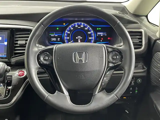 ホンダ オデッセイ ハイブリッド アブソルートセンシングEXパック 大阪府 2017(平29)年 4.6万km クリスタルブラックパール ホンダセンシング　純正ナビＴＶ　レーダークルコン　衝突軽減　両側パワスラ　バックカメラ　ＥＴＣ　ハーフレザー　パワーシート　ＢＳＭ　レーンアシスト　ＬＥＤヘッドライト　スマートキー　フォグランプ