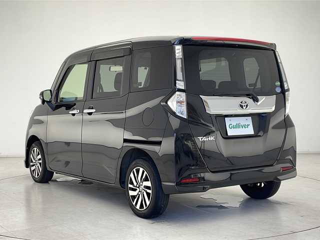トヨタ タンク カスタムG 千葉県 2018(平30)年 3.5万km ブラックマイカメタリック 社外ナビ/Bluetooth CD DVD フルセグ SD/バックカメラ/フロアマット/両側パワースライドドア/純正アルミホイール/ＬＥＤヘッドライト/クルーズコントロール/スマートキー/プッシュスタート/ウィンカーミラー/ステアリングスイッチ/フォグランプ/オートライト