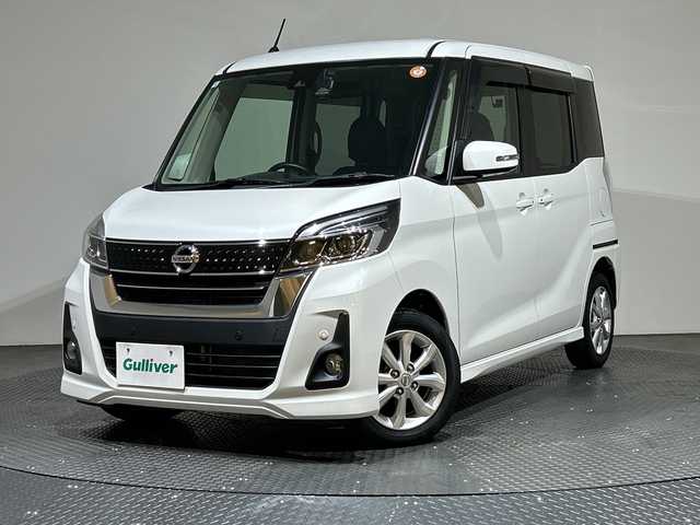 日産 デイズ ルークス ハイウェイスターX 愛媛県 2020(令2)年 2.9万km ホワイトパール 社外ナビ/ワンセグ／Ｂｌｕｅｔｏｏｔｈ／ＣＤ／ＤＶＤ/全方位カメラ/衝突軽減ブレーキ/ＥＴＣ/前後ドライブレコーダー/前後コーナーセンサー/オートマチックハイビーム/片側パワースライドドア