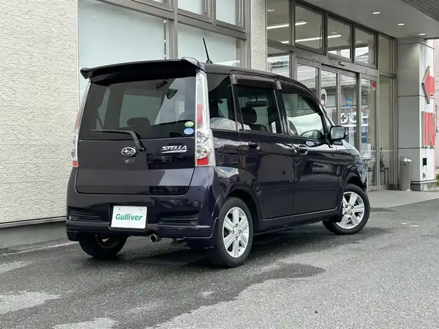 スバル ステラ カスタム R リミテッド 大阪府 2010(平22)年 11.4万km ダークバイオレットパール AM/FM/CD/AUX/盗難防止装置/純正アルミホイール/純正フロアマット/ベンチシート/電格ミラー/キセノンヘッドライト/スマートキー/スペアキー×1