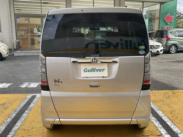 ホンダ Ｎ ＢＯＸ ＋ G Lパッケージ 静岡県 2014(平26)年 10.9万km カトラリーシルバーM ワンオーナー/純正ナビ/CD/SD/片側パワースライドドア/前方ドライブレコーダー/ETC/HIDヘッドライト/オートライト/スマートキー×2/保証書/取扱説明書/ナビ取扱説明書/H28/31/R3/5/7点検記録簿有